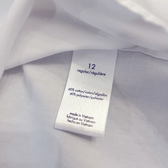 Kids Calvin Klein white long sleeve dress shirt. Size 12. Excellent condition - Picture 6 of 10